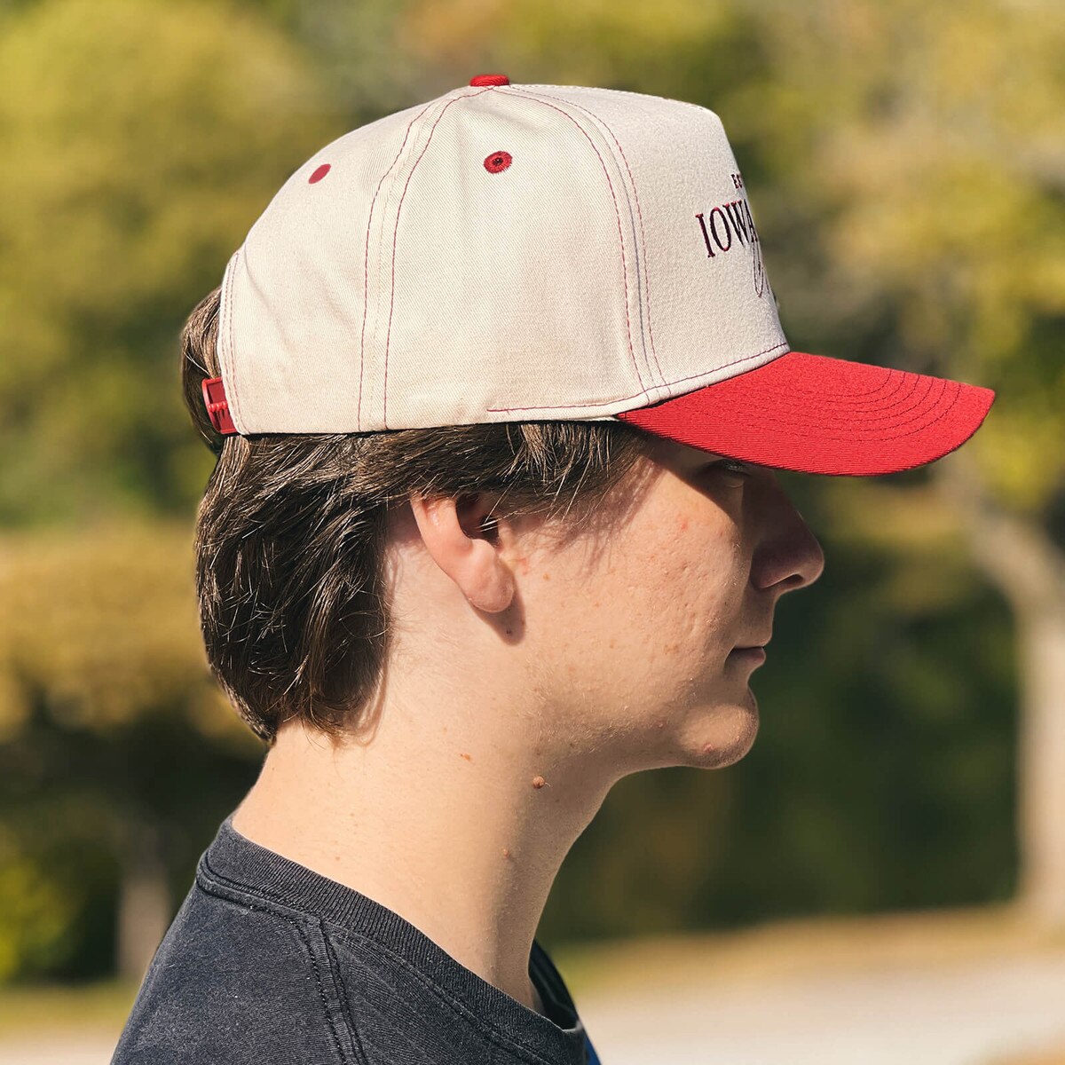 No Rivals Iowa State Cyclones Cream & Cardinal Adjustable Hat